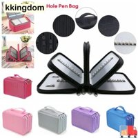 Túi đựng bút KKINGDOM, Túi đựng bút vải 72 lỗ, Thiết kế dây kéo Túi đựng văn phòng phẩm chống nước nhiều lớp Văn phòng học