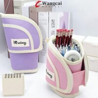 Túi đựng bút lớn WANCGAI, Túi văn phòng phẩm sang trọng mềm dung tích lớn, Hộp đựng văn phòng phẩm Hộp đựng bút chì màu kẹo di động dọc cho bé gái / bé trai