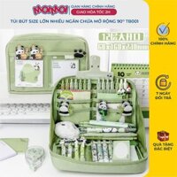 Túi Đựng Bút MOIMOI Size Lớn Giá Tốt 12 Ngăn Chứa Dành Cho Học Sinh, Hộp Bút Gập Mở 90 độ đựng 60 Bút + Máy Tính TB001