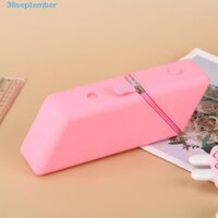 Túi đựng bút NHỚ, Hộp đựng văn phòng phẩm sáng tạo 2 lớp, Giá đỡ bàn chải trang điểm Hộp đựng bút chì dung tích lớn bằng silicon cho văn phòng