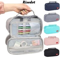 Túi đựng bút RISEDOT, Bút chì dung tích lớn đa chức năng, Đồ dùng học tập sáng tạo Túi đựng văn phòng phẩm 5 lớp Trường học sinh
