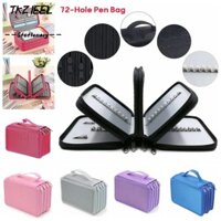Túi Đựng Bút TKZIEEL, Túi Đựng Bút Vải Nhiều Lớp, Túi Bảo Quản Văn Phòng Phẩm Chống Thấm Nước 72 Lỗ Chất Lượng Cao Học Sinh