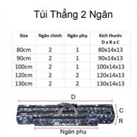 Túi đựng cần câu cá, bao đựng cần câu đa năng 2 ngăn dài 80-120cm màu dàn di cao cấp PK-9 hình dáng đẹp chất lượng - Bao Tui Thẳng,Bao 130 x 14 x 13