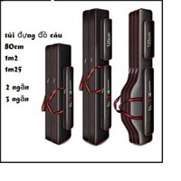 Túi Đựng Cần Câu Cá Cao Cấp SIZE 1m25: 2 Ngăn, 3 Ngăn