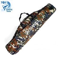 Túi đựng cần câu Shimano vải bò siêu bền 2 ngăn đủ size 80cm - 150cm
