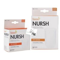 Túi đựng chai thay thế silicon có thể tái sử dụng Boon đích thực, cho ăn không khí, 8 Ounce