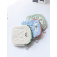 Túi đựng chìa khóa di động phong cách Hàn Quốc đơn giản cho sinh viên, túi nhỏ mini 2025 mới, túi đựng băng vệ sinh có khóa kéo