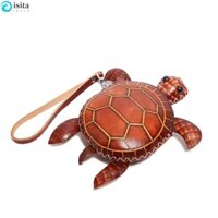 Túi đựng chìa khóa Mini ISITA, Túi đựng chìa khóa ô tô chất lượng cao hình con rùa dễ thương, Hộp đựng móc khóa bỏ túi cao cấp Kawaii đa năng Quà tặng nhỏ