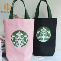 Túi đựng cốc Starbucks có dây đeo Túi vải Túi xách di động Vỏ bảo vệ Nắp cốc giữ nhiệt