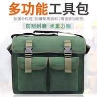 Túi dụng cụ vải dày, chống mài mòn, cho thợ điện, công trường, thợ mộc, sửa chữa, lắp đặt, túi vải đa chức năng, vai đơn IM4F