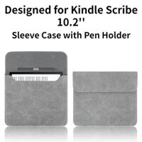 Túi Đựng Da Kindle Scribe (Có Chỗ Gắn Bút), Boox Note Air 1/2/2 Plus, Elipsa,P10, Boox Tab Ultra/Ultra C/PRO, Màn 10inch