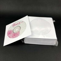 Túi đựng đĩa CD trắng dày 100g, Túi giấy đặc biệt cho đĩa CD/DVD, túi bảo vệ đĩa hiệu quả cao, bộ đĩa 100 dung lượng lớn, bảo vệ kho tàng nhạc số của bạn
