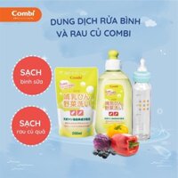 Túi dung dịch rửa bình sữa và rau quả Combi Nhật Bản