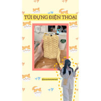 TÚI ĐỰNG ĐIỆN THOẠI Bằng Len Handmade (tuỳ chọn màu order 7-10ngày