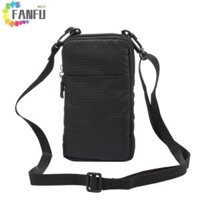 Túi đựng điện thoại FANFUZOUZU Ví di động ngoài trời 2 dây kéo Túi đựng điện thoại di động