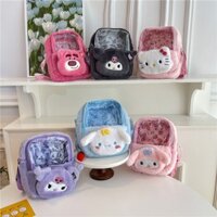 Túi Đựng Điện Thoại Hình hello kitty / Gấu / Dâu Tây Nhồi Bông Kiểu Nhật Bản Thời Trang Thu Đông Cho Học Sinh