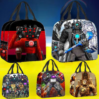 Túi Đựng Đồ Ăn Trưa Cho Trẻ Em SKIDI OILET 3D Họa Tiết Hoạt Hình Túi Cách Nhiệt Túi Xách Túi Đá