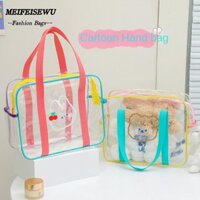 Túi đựng đồ bơi MELIFEISEWU, Túi xách thạch hoạt hình PVC, Túi đi biển trong suốt chống nước dung tích lớn dễ thương mùa hè