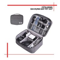 Túi đựng đồ cá nhân, Túi đựng phụ kiện điện thoại, túi công nghệ, mỹ phẩm, đồ trang điểm, cáp sạc tai nghe có quai xách