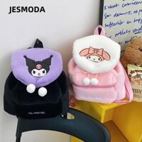 Túi đựng đồ chơi JESMODA, Túi đeo vai thêu sang trọng mềm mại, Ba lô di động dung tích lớn hoạt hình dễ thương thời trang dành cho nữ Cô gái