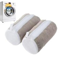 Túi đựng đồ giặt Sneaker LARGLO, Túi đựng giày giặt chống rách bằng sợi tơ, Máy giặt giày mềm chống biến dạng Dụng cụ sắp xếp quần áo di động tại nhà