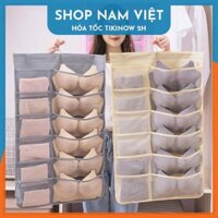 Túi Đựng Đồ Lót Treo Tủ 2 Mặt, 30 Ngăn Tiết Kiệm Không Gian - Hồng
