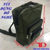 Túi đựng đồ nghề BALO đứng size trung xanh rêu, Túi đồ nghề cho Thợ Điện Lạnh Thuận Dung