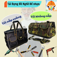 TÚI ĐỰNG ĐỒ NGHỀ ĐẾ NHỰA. TÚI ĐỰNG ĐỒ NGHỀ CAO CẤP, VẢI CHỐNG NƯỚC ĐỘ BỀN CAO, NHIỀU NGĂN ĐỂ ĐỒ.