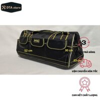 Túi Đựng Đồ Nghề, Giỏ Đồ Nghề Đế Nhựa Chịu Tải Cao, Chống Thấm Nước Size Đại 20inch HTkitbag - MÀU ĐEN cao cấp