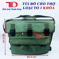 Túi đựng đồ nghề sửa chữa loại ngang size đại, túi đựng đa năng tiện lợi TD Điện lạnh Thuận Dung
