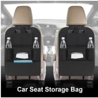 Túi Đựng Đồ Nhiều Ngăn Bằng Vải Nỉ đựng nước Uống điện thoại Khăn giấy Gắn Ghế Sau Xe Hơi ô tô