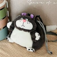 Túi đựng đồ nữ SHIHUI dễ thương mèo Lucifer Nhật Bản gói búp bê