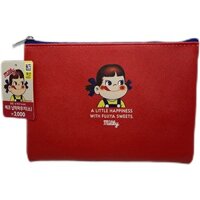 Túi đựng đồ trang điểm Daiso, túi phẳng, túi lưu trữ phong cách Hàn Quốc, túi lưu trữ dễ thương cho son môi và đệm