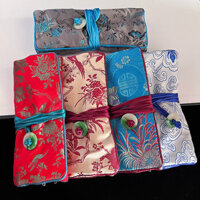 Túi đựng đồ trang sức kiểu Trung Quốc, túi đựng trang điểm, hộp bút chì, quà tặng độc đáo cho người nước ngoài DLSW