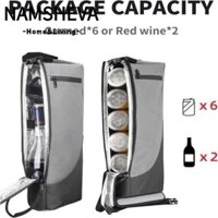 Túi đựng đồ uống NAMSHEVA, Túi đựng đồ uống ô tô chơi gôn chống thấm nước, 6 lon Coke di động Bia rượu bền giữ ấm Gói dã ngoại ngoài trời