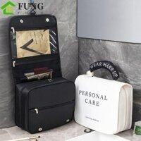 Túi đựng đồ vệ sinh treo FUNG, Túi đựng đồ du lịch chống thấm nước có móc chắc chắn, Túi đựng mỹ phẩm Di động chống rò rỉ có tay cầm Túi đựng mỹ phẩm Tách khô & ướt