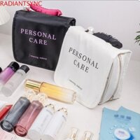 Túi đựng đồ vệ sinh treo RADIANTSYNC, Túi giặt du lịch có móc chắc chắn di động, chống nước đa chức năng có tay cầm Túi đựng mỹ phẩm chống rò rỉ Tách khô & ướt