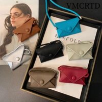 Túi đựng đồ VMCRTD, Túi đeo vai bằng da PU màu trơn, Vòng cổ Túi thắt lưng Mini đa chức năng