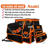Túi đựng dụng cụ đồ nghề cao cấp Asaki túi đựng dụng cụ sửa chữa chuyên dụng vải chống thấm chống đâm thủng đa năng Asaki AK-9984 AK-9985 AK-9986 AK-9987 AK-9988 AK-9989 AK-9991 AK-9992