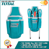 Túi đựng dụng cụ đồ nghề đeo hông TOTAL THT16P4011 5kg, THT16P3011 8kg - Nhiều ngăn chứa, tải trọng lớn, Vải polyeste chắc chắn - LOẠI NHỎ 5KG