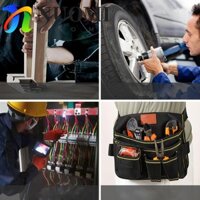 Túi đựng dụng cụ phần cứng NUOMI, Túi đeo thắt lưng dụng cụ dung lượng lớn đa chức năng, Túi đeo thắt lưng nhiều túi bền bỉ chống mài mòn di động Thợ mộc