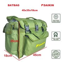 Túi đựng dụng cụ sửa chữa, Đồ nghề, Thợ điện, Điều Hòa Daikin Batbag mầu xanh lính XLQ45D 45*35*18cm