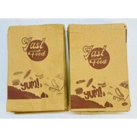 Túi đựng gà rán (khoai chiên) giấy kraft 500 túi