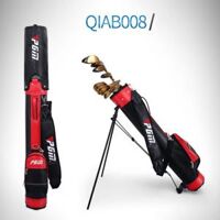 Túi đựng gậy golf QIAB008 - Chất liệu khung cứng được gia cố bằng cao su, chắc chắn và bền. Chân chống hợp kim - hồng
