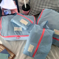 Túi đựng hành lý, túi đựng đồ lót du lịch, túi chia ngăn có khóa kéo, vali di động, túi đựng quần áo chống nước ngoài trời