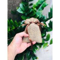 Túi đựng hạt cà phê x5 túi KT 10x15cm bằng vải đay ko in