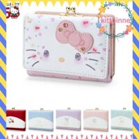 Túi đựng Hello Kitty KITTBINNE823, Ví da PU Kawaii Kuromi Cinnamoroll thời trang thông thường, Quà tặng sinh nhật Túi đựng thẻ gấp dễ thương