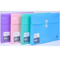 Túi đựng hồ sơ 1 ngăn mở rộng khổ A4 STACOM - D214 - cam