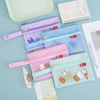 Túi đựng hồ sơ A6 Giấy chứng nhận đăng ký hộ gia đình hai lớp Túi lưu trữ Thẻ ngân hàng Giấy phép lái xe Túi lưu trữ Sổ vắc xin di động