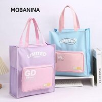 Túi đựng hồ sơ MOBANINA, có tay cầm Túi dây kéo lớn A4, Túi đựng tài liệu di động đơn giản dành cho học sinh